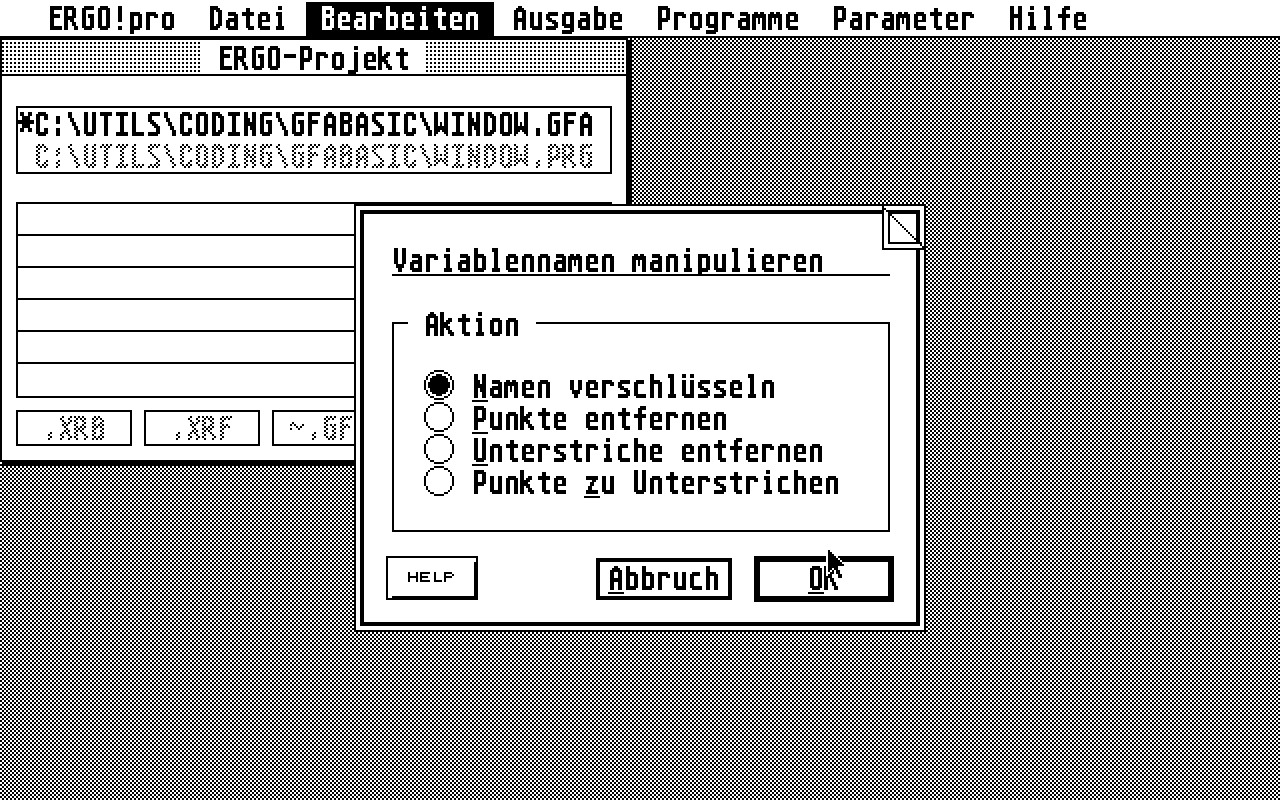Ergo!pro atari screenshot
